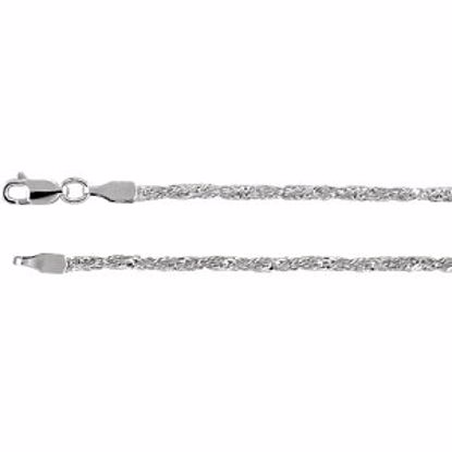 CH976:102:P Sterling Silver Twisted Wheat Chain 2.25mm 