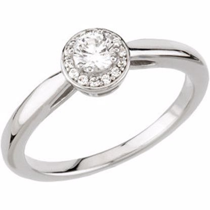 67709:60003:P 14kt White 1/3CTW Diamond Halo-Styled Engagement Ring