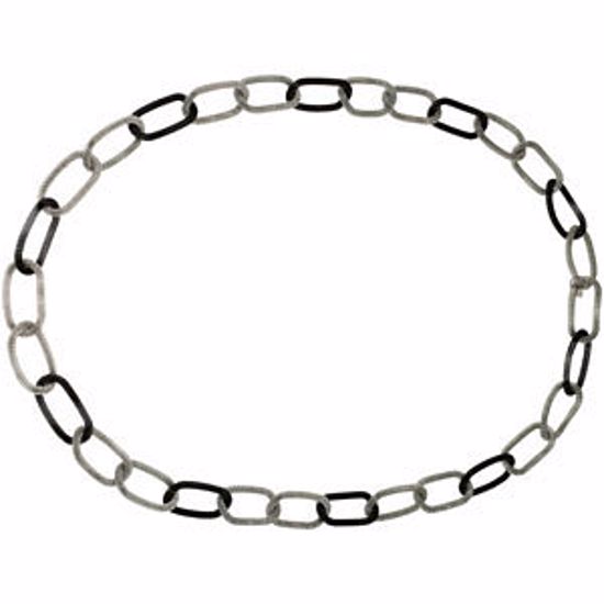 FN279:202:P Amalfi® Stainless Steel Link 36" Necklace