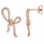 68108:60001:P Diamond Bow Earrings