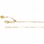 CH985:111:P 14kt Yellow .8mm Adjustable Snake 22" Chain
