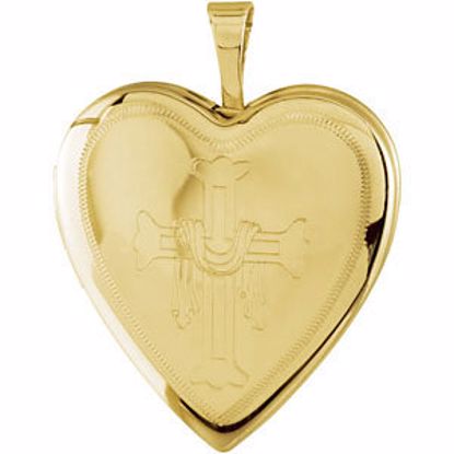 R45244:102:P Heart Locket with Cross & Robe