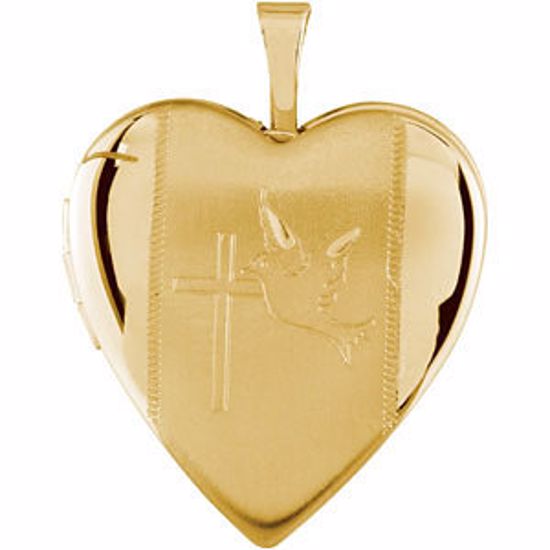 R45245:102:P Heart Locket with Cross &  Dove