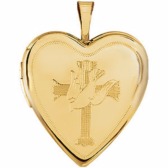 R45246:102:P Heart Locket with Cross &  Dove