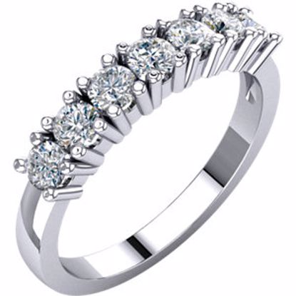 68195:128533:P 14kt White 3/4 CTW Diamond Anniversary Band