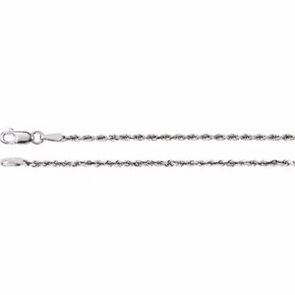 CH949:110:P 14kt White 1.9mm Diamond Cut Rope 16" Chain
