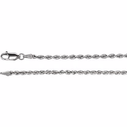 CH955:109:P 14kt White 2.5mm Rope 7" Chain