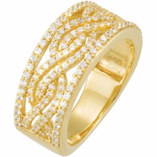 67944:100:P 14kt Yellow 3/4 CTW Diamond Anniversary Band