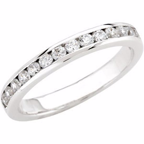 67708:1215760:P Platinum 1/3 CTW Diamond Band for 5.2mm Engagement 