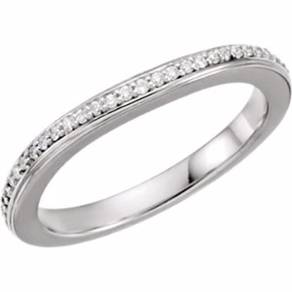 68216:121715:P 14kt White 1/5 CTW Diamond Band