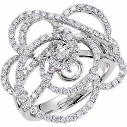 68232:101:P Diamond Floral Design Ring 