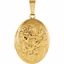 84927:101:P Oval Locket with Floral Pattern