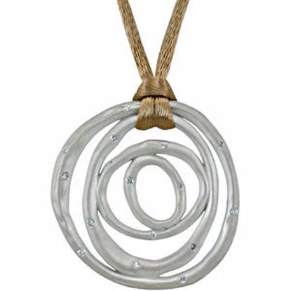 68064:103:P Sterling Silver 1/5 CTW Diamond 18" Coffee Cord Necklace