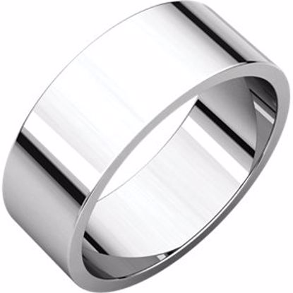 F7:149988:P 10kt White 7mm Flat Wedding Band