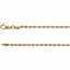 CH989:109:P 14kt Yellow 2.4mm Diamond Cut Rope 24" Chain
