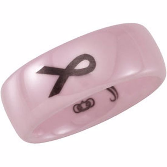 CR011:044:P Ceramic Couture® Domed Band