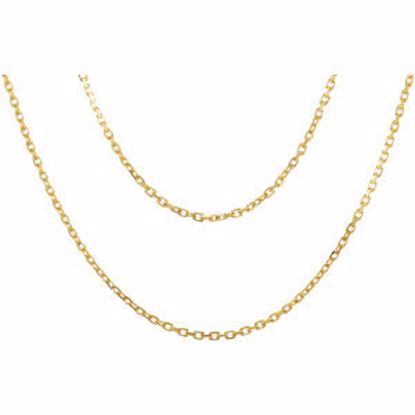 CH990:101:P 14kt Yellow Double Strand 18" Chain