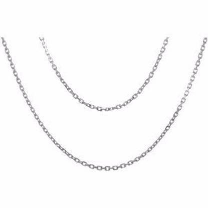 CH990:102:P Sterling Silver Double Strand 18" Chain
