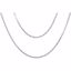 CH990:102:P Sterling Silver Double Strand 18" Chain