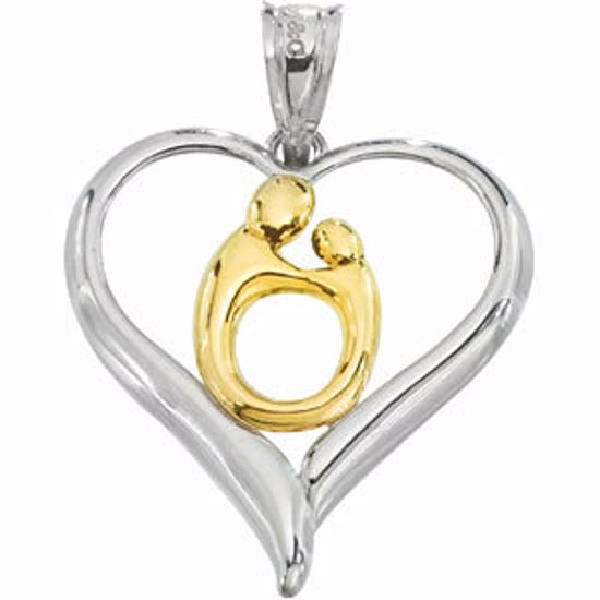 68314:100:P Mother & Child® Heart Pendant 