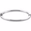 BRC690:101:P Sterling Silver 4mm Hinged Bangle Bracelet