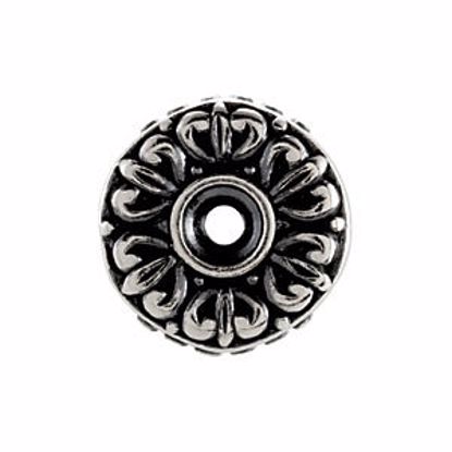 28226:100:P Sterling Silver Kera™ Floral Bead