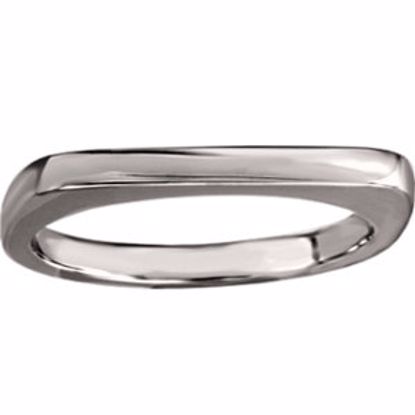 50873:102:P 14kt White Stackable Ring