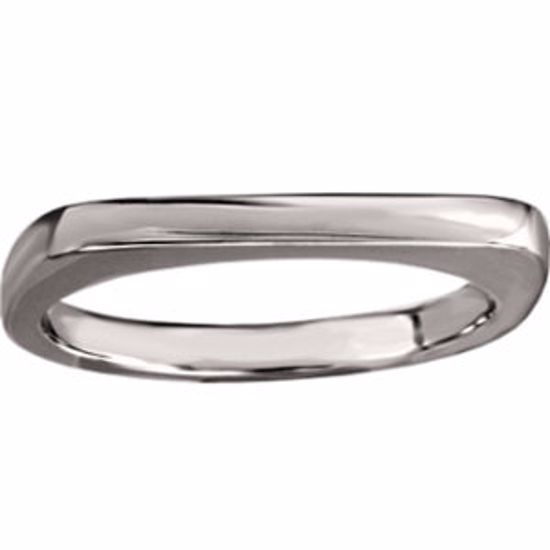 50873:102:P 14kt White Stackable Ring