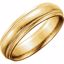 50108:192923:P 10kt Yellow 6mm Milgrain Band Size 11.5