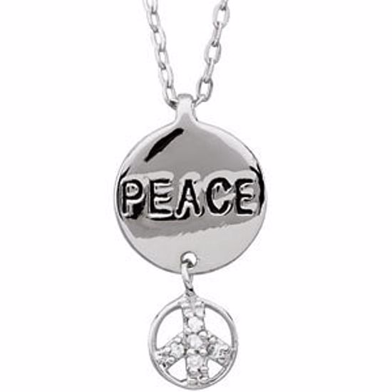 190025:100:P Youth Peace Necklace