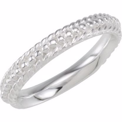 50897:101:P Beaded Stackable Ring
