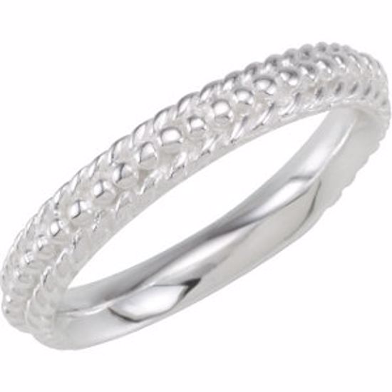 50897:101:P Beaded Stackable Ring