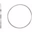 84973:108:P Sterling Silver 51mm Endless Hoop Tube Earrings 