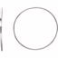 84973:109:P Sterling Silver 53mm Endless Hoop Tube Earrings 