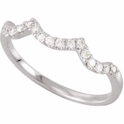 68359:103:P 14kt White 1/8 CTW Diamond Matching Band to 1/2 CTW Semi-Mount Engagement Ring