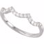 68359:103:P 14kt White 1/8 CTW Diamond Matching Band to 1/2 CTW Semi-Mount Engagement Ring