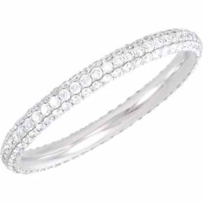 68368:104:P 7/8 CTW Diamond Eternity Band Size 6.5