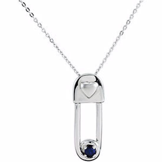 R45295:1080:P Safe in My Love Birthstone Necklace