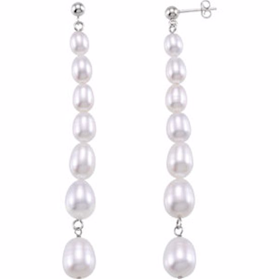 68482:101:P Freshwater Cultured Pearl Earrings