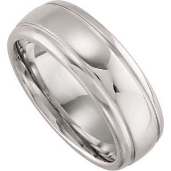 COR150:207:P Cobalt 8mm Grooved Band Size 11