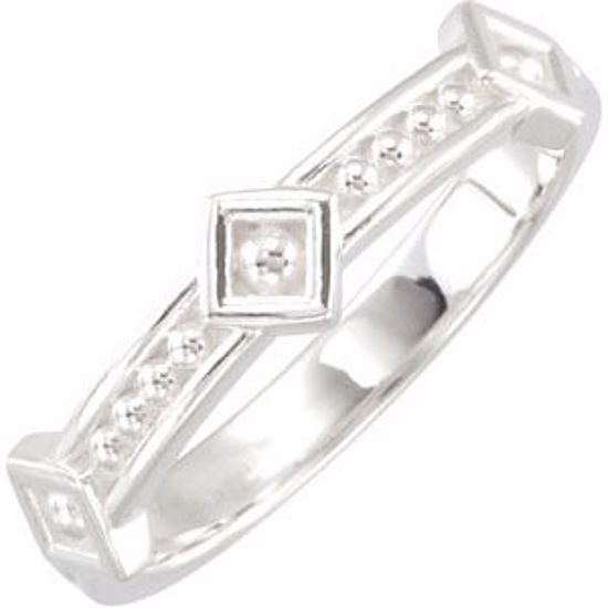 50930:101:P Sterling Silver Stackable Fashion Ring