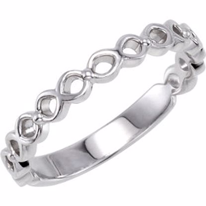 50944:1001:P Sterling Silver  Stackable Ring