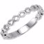 50944:1001:P Sterling Silver  Stackable Ring