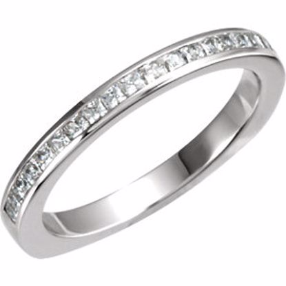 67861:109:P 18kt White 1/3 CTW Diamond Band for 5.2mm Engagement