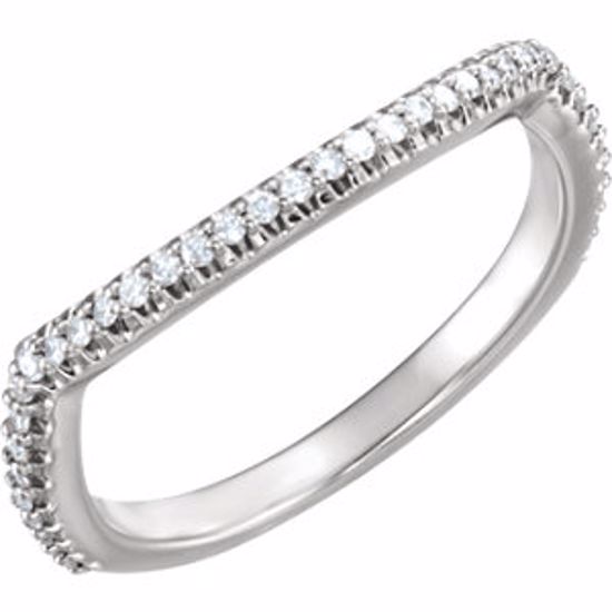 68139:121698:P 14kt White 1/5 CTW Diamond Band