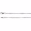 CH437:324390:P Sterling Silver 2mm Bead 30" Chain

