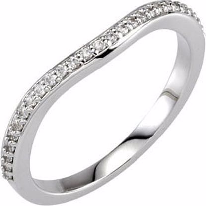 67785:114:P 14kt White 1/8 CTW Diamond #2 Band to 6mm Square Engagement Ring