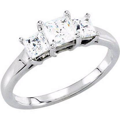 67959:106:P 1 CTW Diamond 3-Stone Engagement Ring