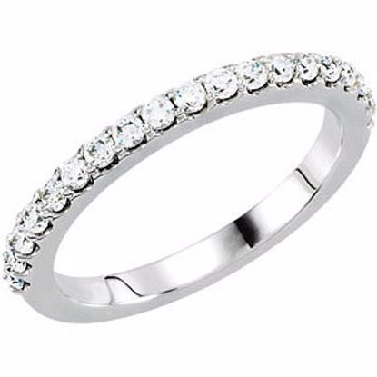 67866:120:P Palladium 1/2 CTW Diamond Band for 5.8 & 6.5mm Engagement