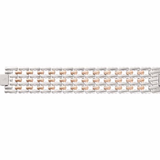 FB331:780:P Amalfi® Stainless Steel Bracelet with Immerse Plating